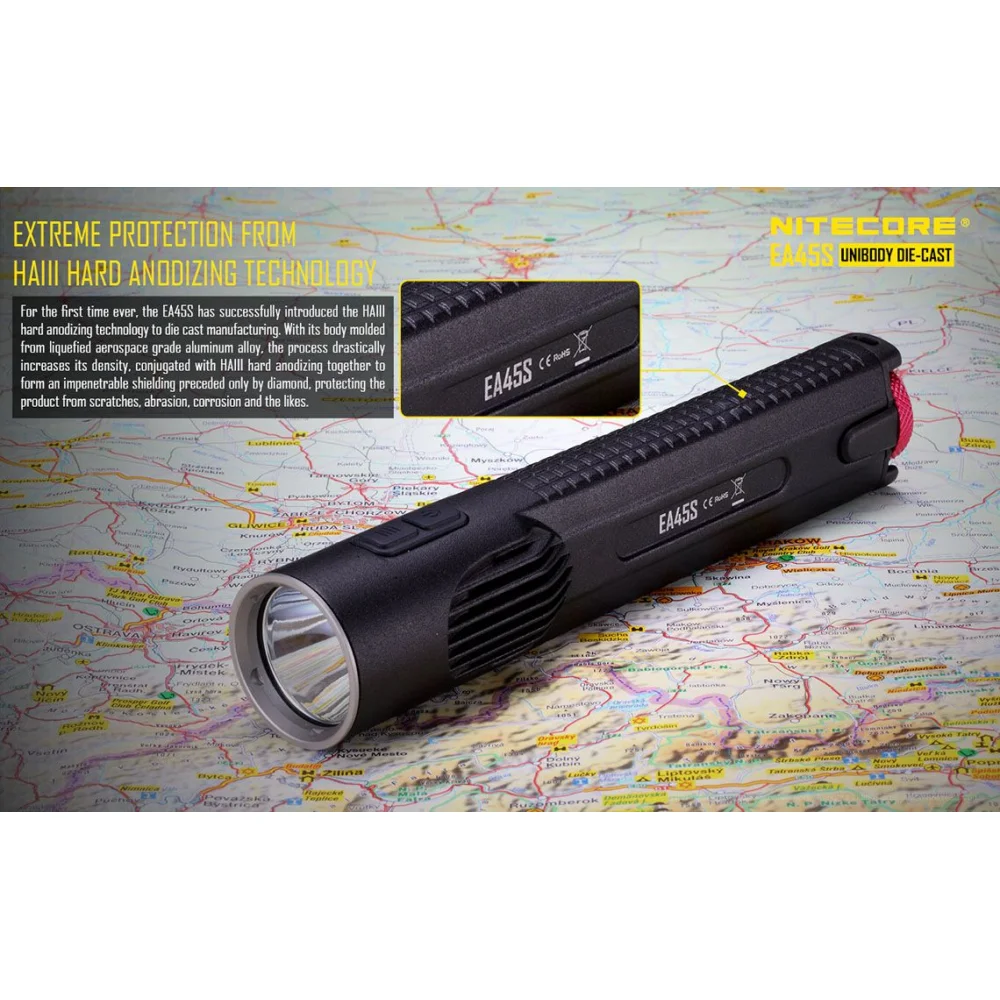 Latarka Nitecore LED Cree XP-L HI V3 EA45S 1000 lumenów 22 Latarka Nitecore LED Cree XP-L HI V3 EA45S 1000 lumenów