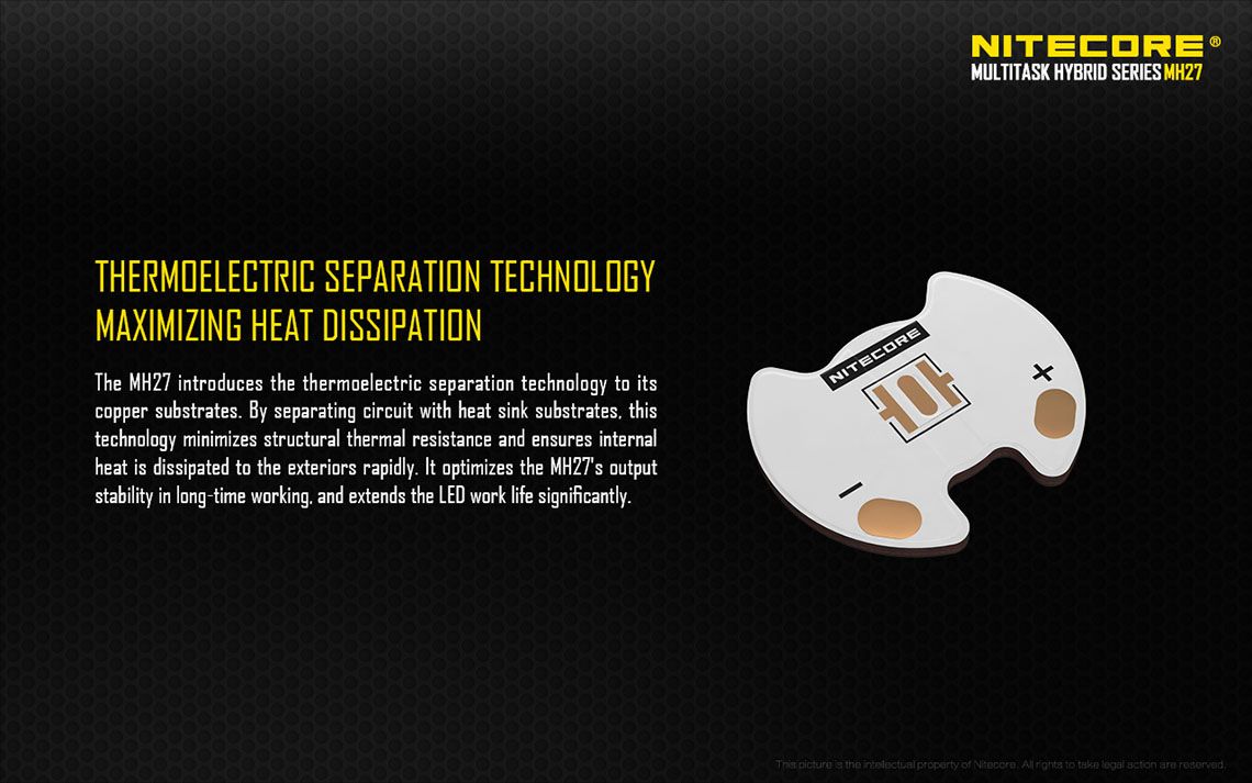 Światło S.O.S.: Tak | Maksymalny czas pracy (godz.): 708 | Zasięg wiązki światła (m): 462 | Waga bez baterii (g): 170 | Ładowarka w zestawie: Nie | Baterie w zestawie: Nie | Futerał: Tak | Wodoodporność: Tak | Baterie (kompatybilne): 1 x 18650 lub 2 x CR123 | Długość całkowita (mm): 154 | Średnica głowicy (mm): 40 | Źródło światła: Dioda LED CREE XP-L HI V3 | Światło stroboskopowe: tak | Moc światła (L): 1000 - LifeGun.pl Latarka Led Nitecore MH27 1000 Lumenów-11