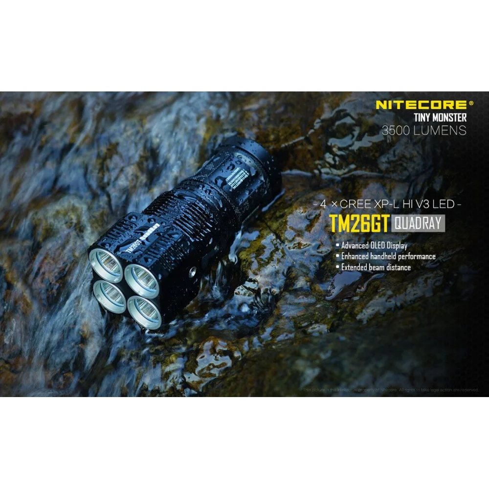 Latarka Led Nitecore TM26GT 3500 Lumenów 5 Latarka Led Nitecore TM26GT 3500 Lumenów