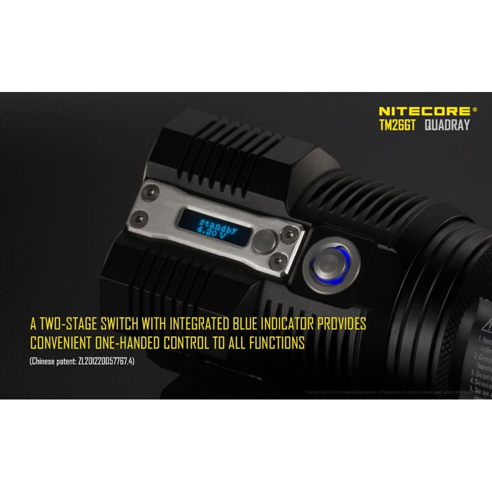 Latarka Led Nitecore TM26GT 3500 Lumenów 10 Latarka Led Nitecore TM26GT 3500 Lumenów