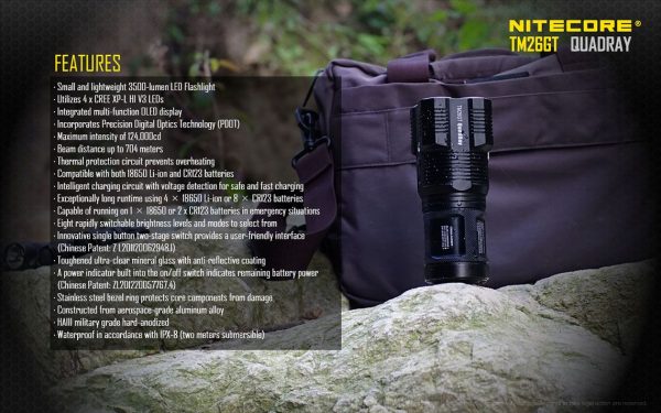 Latarka Led Nitecore TM26GT 3500 Lumenów-26