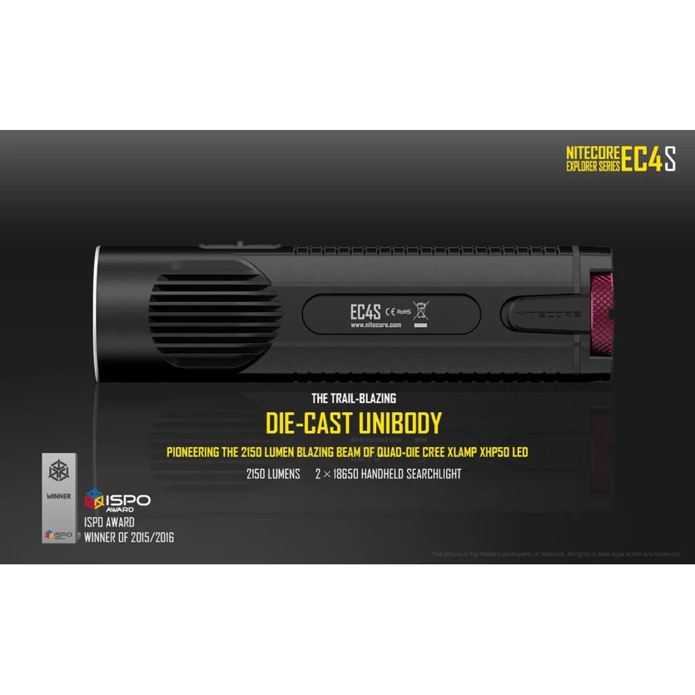 Latarka LED Nitecore EC4SW - Neutral White - 2000 Lumenów 5 Latarka LED Nitecore EC4SW – Neutral White – 2000 Lumenów