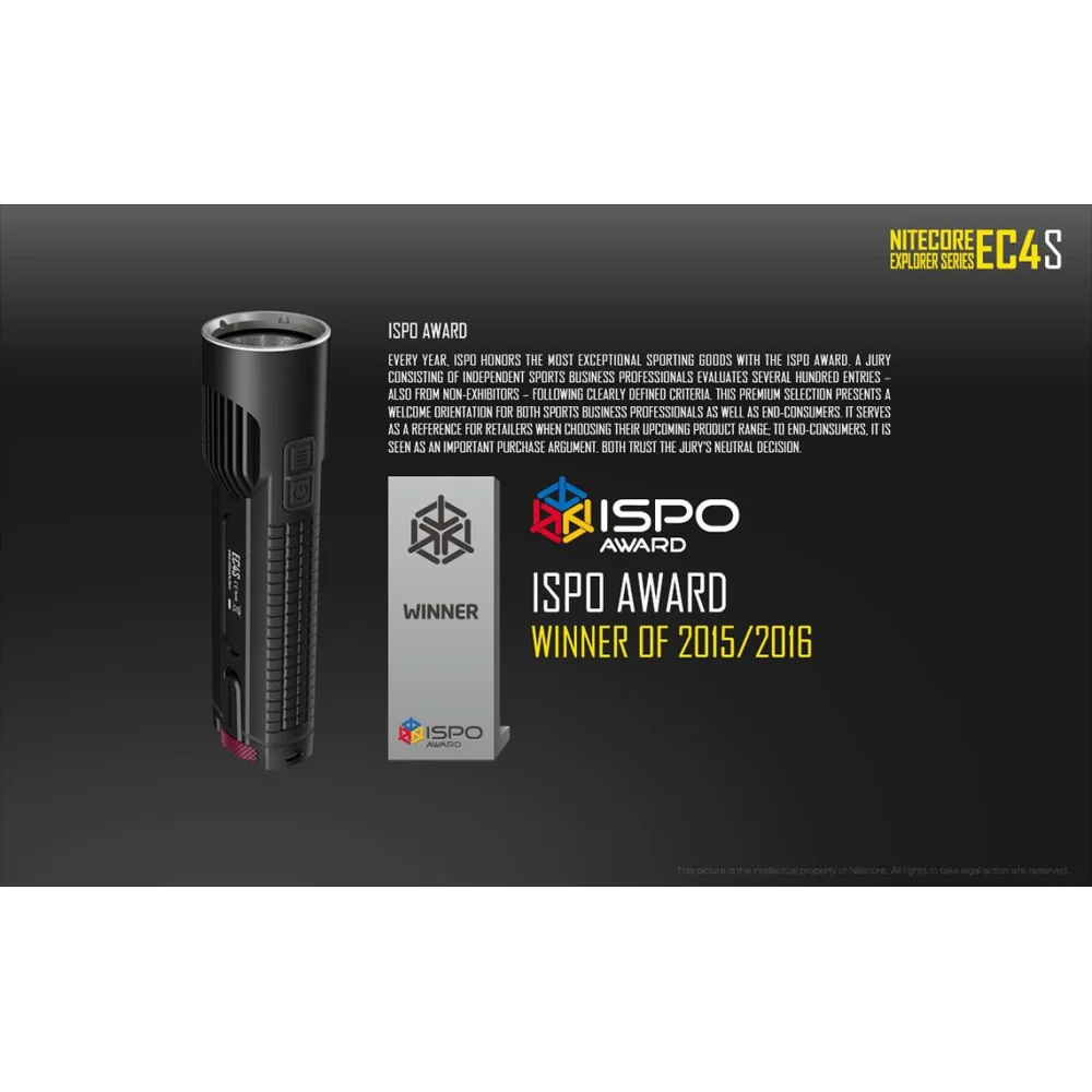 Latarka LED Nitecore EC4SW - Neutral White - 2000 Lumenów 6 Latarka LED Nitecore EC4SW – Neutral White – 2000 Lumenów