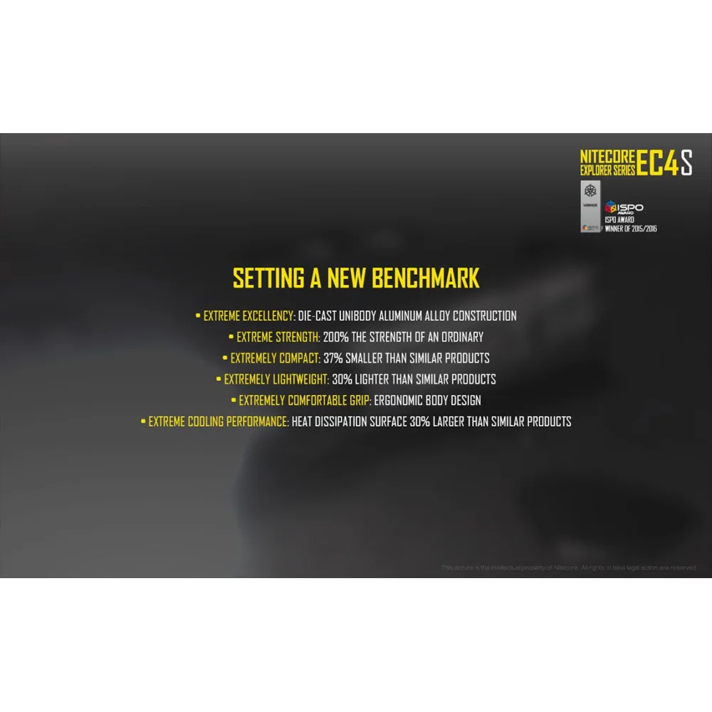 Latarka LED Nitecore EC4SW - Neutral White - 2000 Lumenów 8 Latarka LED Nitecore EC4SW – Neutral White – 2000 Lumenów