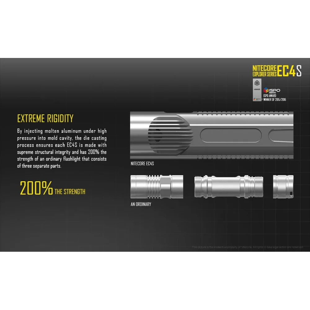 Latarka LED Nitecore EC4SW - Neutral White - 2000 Lumenów 10 Latarka LED Nitecore EC4SW – Neutral White – 2000 Lumenów