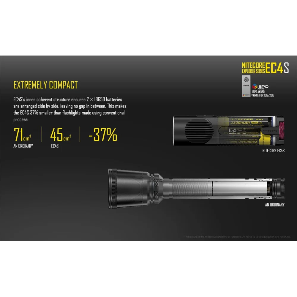 Latarka LED Nitecore EC4SW - Neutral White - 2000 Lumenów 12 Latarka LED Nitecore EC4SW – Neutral White – 2000 Lumenów
