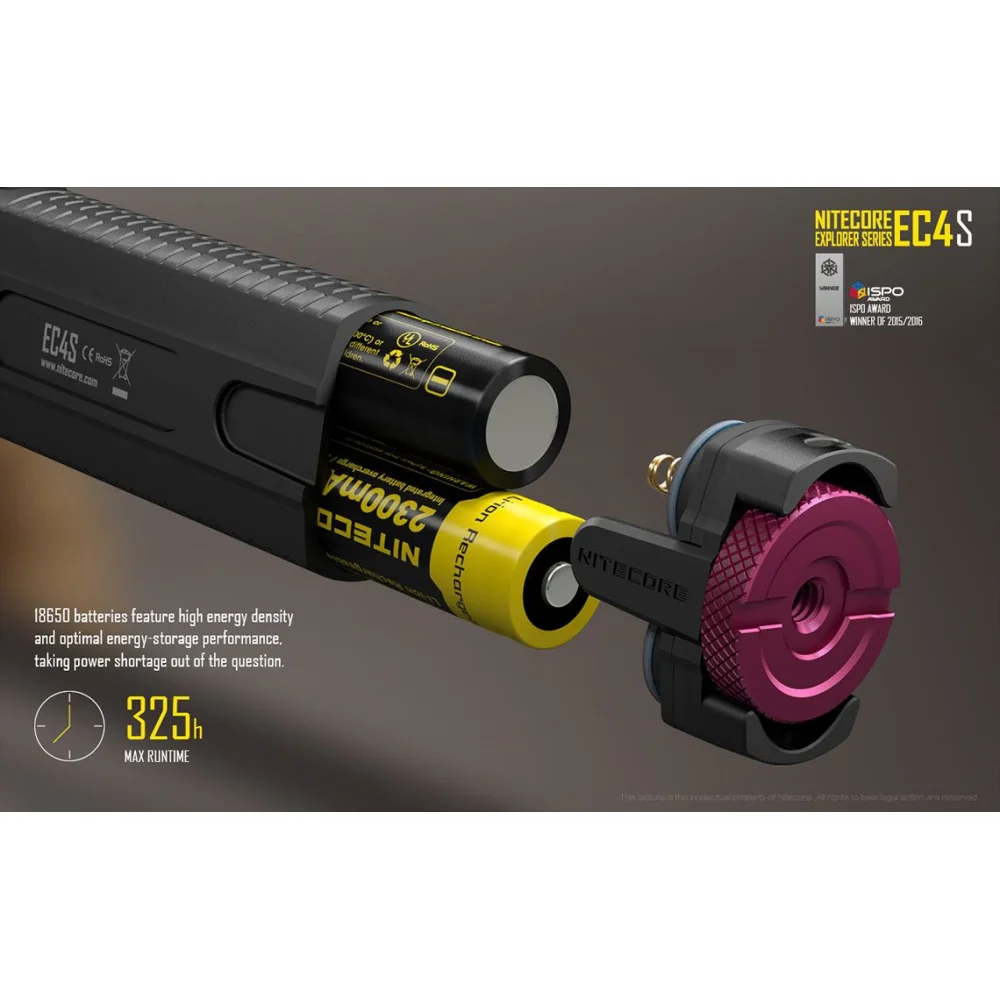 Latarka LED Nitecore EC4SW - Neutral White - 2000 Lumenów 13 Latarka LED Nitecore EC4SW – Neutral White – 2000 Lumenów