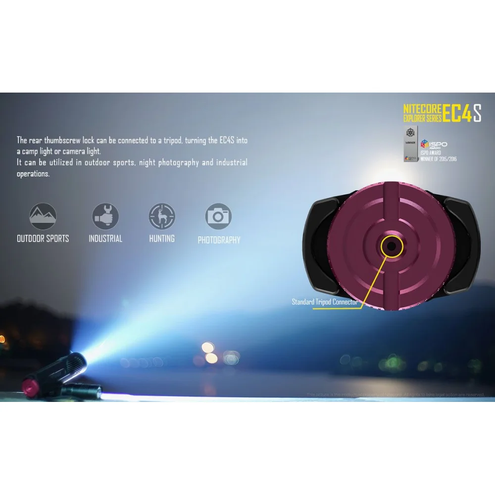 Latarka LED Nitecore EC4SW - Neutral White - 2000 Lumenów 26 Latarka LED Nitecore EC4SW – Neutral White – 2000 Lumenów