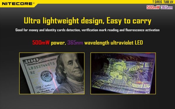 Latarka Nitecore TUBE UV Czarna-6
