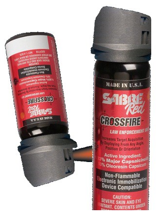 Rodzaj gazu: Strumień (Stream) | Zasięg (m): 4-6 | Wydajność (strzałów): do 12 strzałów | Pojemność (ml): 59 - LifeGun.pl Gaz Pieprzowy Sabre Red MK3.5 52CFT20 Crossfire (STREAM)-2