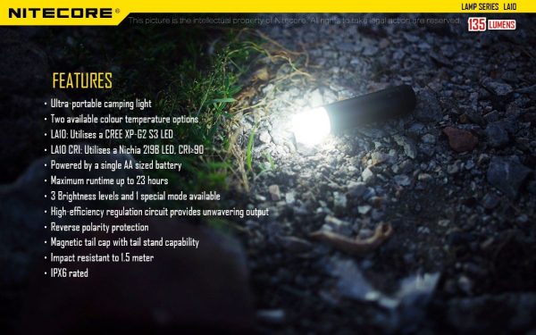 Latarka Nitecore LA10 135 Lumenów-20