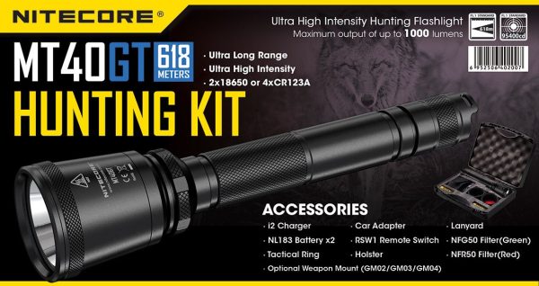 Zestaw myśliwski Hunting Kit - latarka MT40GT (1000 Lumenów)-2