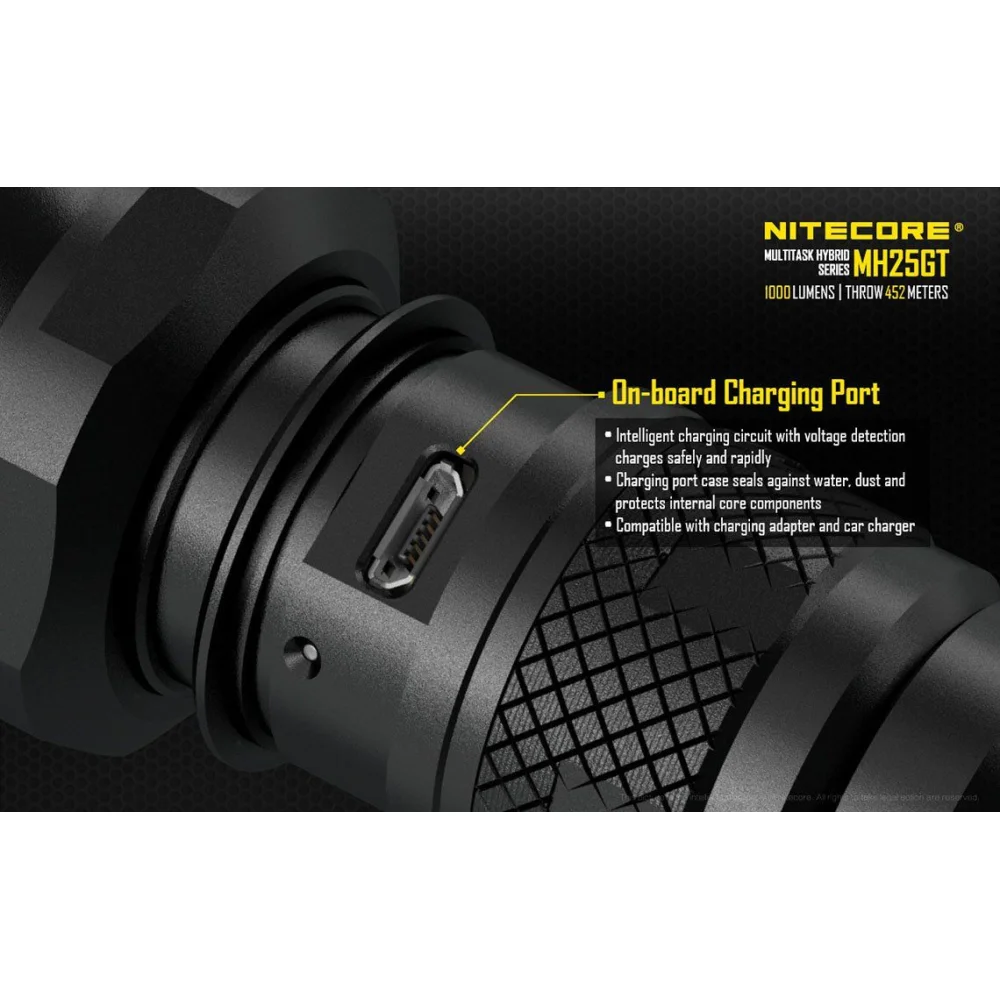 Latarka Nitecore MH25GT 1000 Lumenów 10 Latarka Nitecore MH25GT 1000 Lumenów