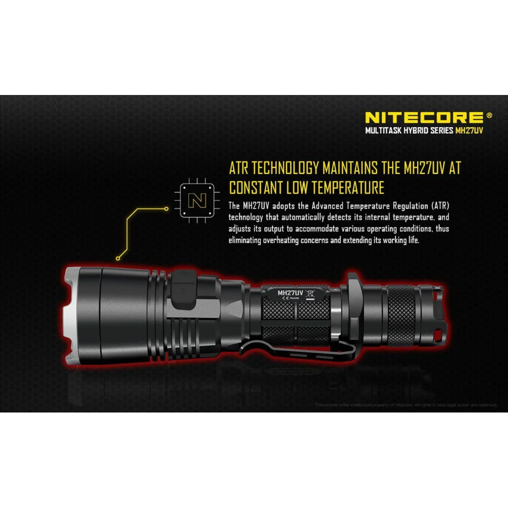 Latarka Nitecore MH27UV 1000 Lumenów 12 Latarka Nitecore MH27UV 1000 Lumenów