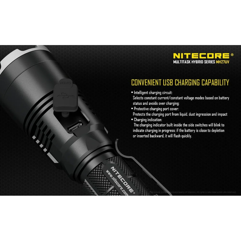 Latarka Nitecore MH27UV 1000 Lumenów 14 Latarka Nitecore MH27UV 1000 Lumenów