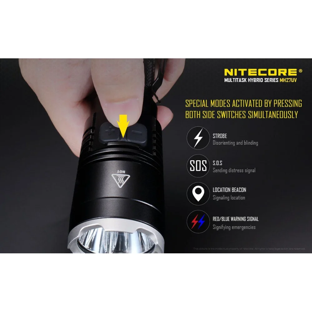 Latarka Nitecore MH27UV 1000 Lumenów 18 Latarka Nitecore MH27UV 1000 Lumenów