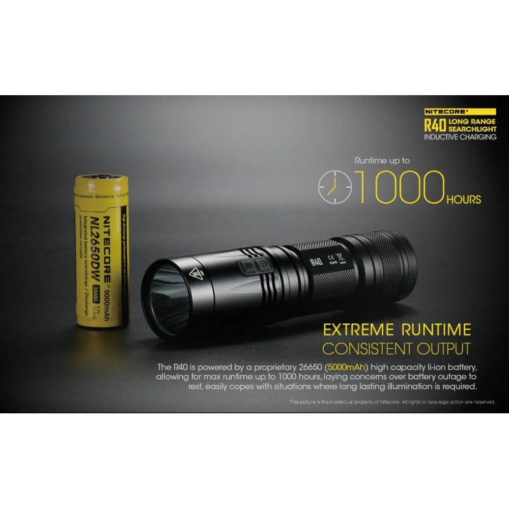 Latarka Nitecore R40 ze Stacją Ładowania 1000 Lumenów 14 Latarka Nitecore R40 ze Stacją Ładowania 1000 Lumenów