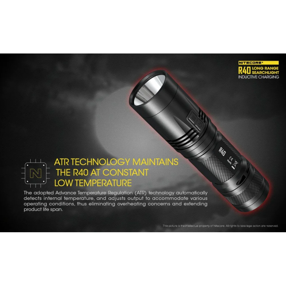Latarka Nitecore R40 ze Stacją Ładowania 1000 Lumenów 18 Latarka Nitecore R40 ze Stacją Ładowania 1000 Lumenów
