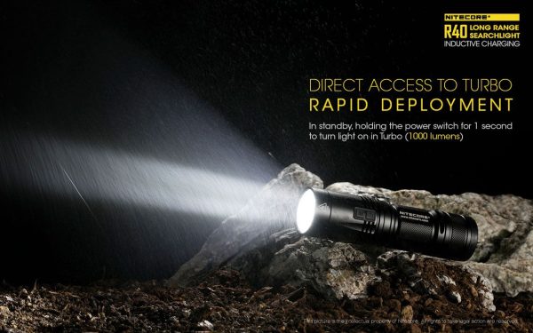 Latarka Nitecore R40 ze Stacją Ładowania 1000 Lumenów-23