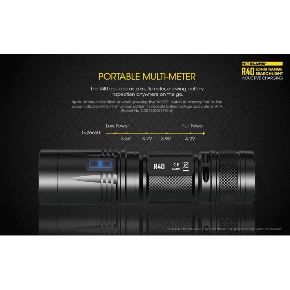 Latarka Nitecore R40 ze Stacją Ładowania 1000 Lumenów 24 Latarka Nitecore R40 ze Stacją Ładowania 1000 Lumenów