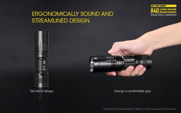 Latarka Nitecore R40 ze Stacją Ładowania 1000 Lumenów-25