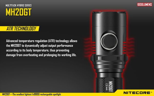 Latarka Nitecore MH20GT 1000 Lumenów-9
