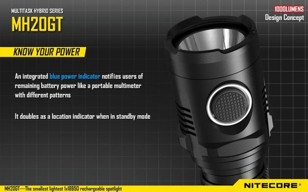 Latarka Nitecore MH20GT 1000 Lumenów-11