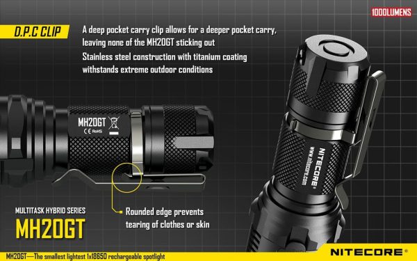 Latarka Nitecore MH20GT 1000 Lumenów-14