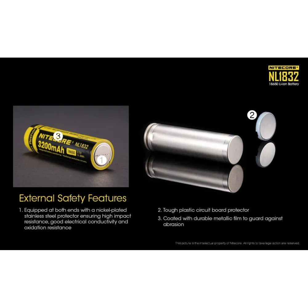 Akumulator Nitecore 18650 NL1832 3200mAh 5 Akumulator Nitecore 18650 NL1832 3200mAh