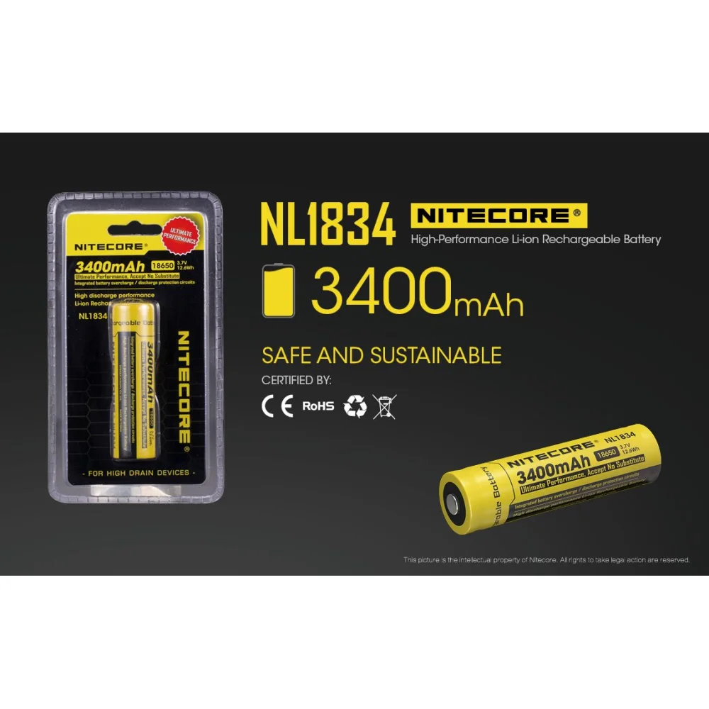 Akumulator Nitecore 18650 NL1834 3400mAh 3 Akumulator Nitecore 18650 NL1834 3400mAh