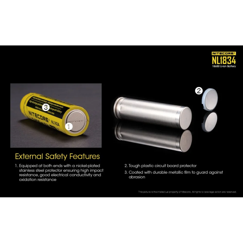 Akumulator Nitecore 18650 NL1834 3400mAh 5 Akumulator Nitecore 18650 NL1834 3400mAh
