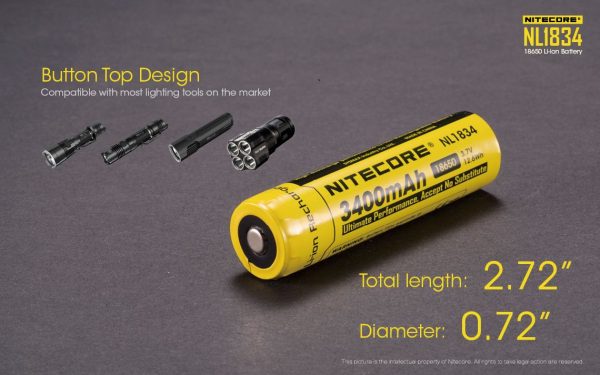 Akumulator Nitecore 18650 NL1834 3400mAh-7