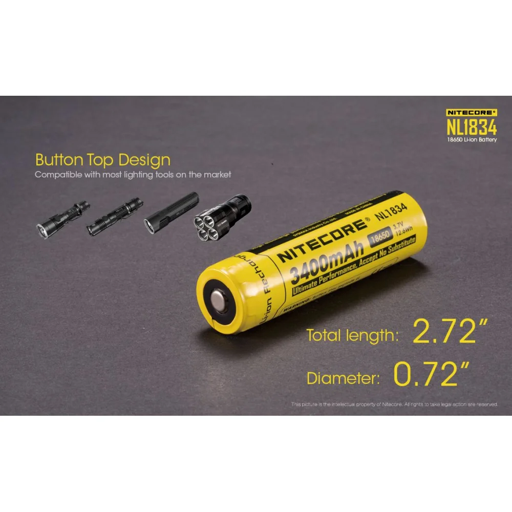 Akumulator Nitecore 18650 NL1834 3400mAh 7 Akumulator Nitecore 18650 NL1834 3400mAh
