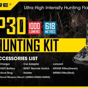 Zestaw myśliwski Nitecore Hunting Kit - latarka P30-2