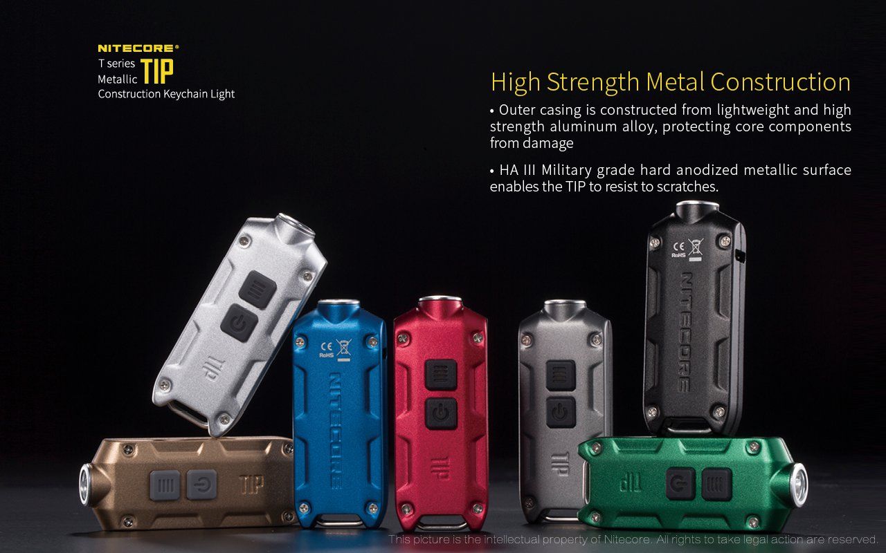 Latarka Nitecore TIP CRI 240 Lumenów TIP CRI to młodszy brat popularnej latarki TIP. Ma maksymalną moc 240 lumenów i świeci światłem neutralnym białym. Jej światło dociera na odległość nawet 56 metrów. Latarka charakteryzuje się kompaktowymi rozmiarami i możliwością ładowania przez USB. Choć w zestawie brak jest kabla zasilającego to można do jej - LifeGun.pl Latarka Nitecore TIP CRI 240 Lumenów-12