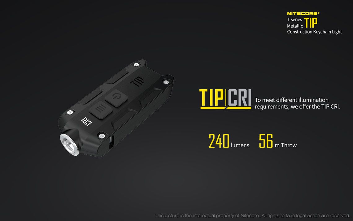 Latarka Nitecore TIP CRI 240 Lumenów TIP CRI to młodszy brat popularnej latarki TIP. Ma maksymalną moc 240 lumenów i świeci światłem neutralnym białym. Jej światło dociera na odległość nawet 56 metrów. Latarka charakteryzuje się kompaktowymi rozmiarami i możliwością ładowania przez USB. Choć w zestawie brak jest kabla zasilającego to można do jej - LifeGun.pl Latarka Nitecore TIP CRI 240 Lumenów-21