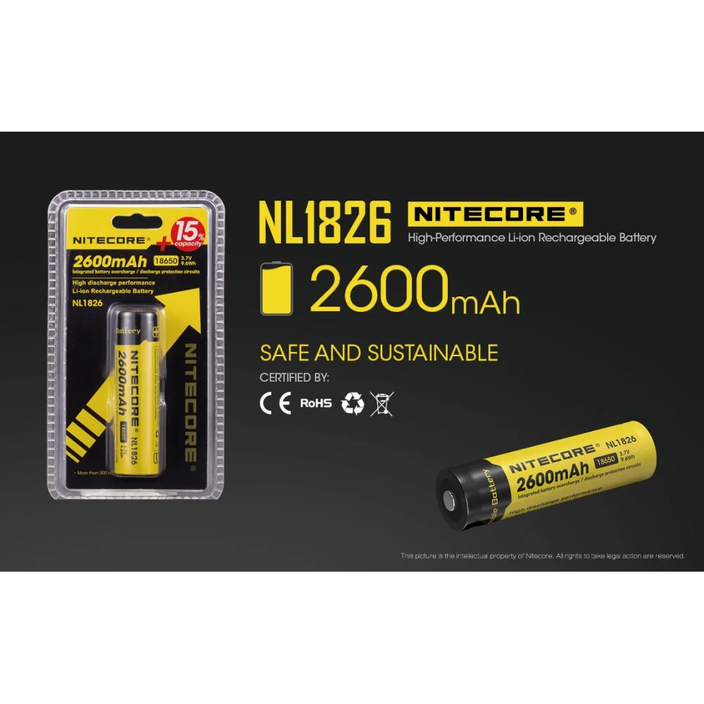 Akumulator Nitecore 18650 NL1826 2600mAh 3 Akumulator Nitecore 18650 NL1826 2600mAh