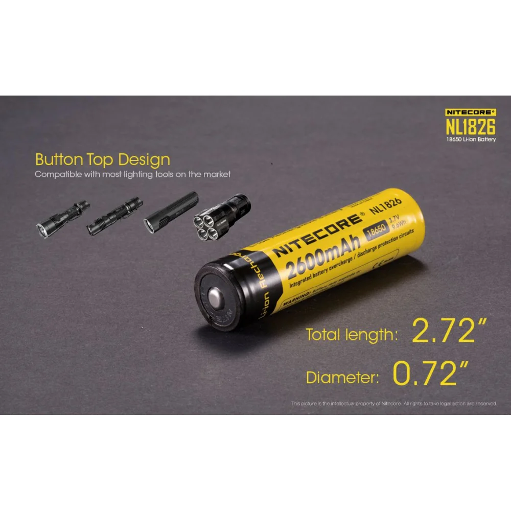 Akumulator Nitecore 18650 NL1826 2600mAh 7 Akumulator Nitecore 18650 NL1826 2600mAh
