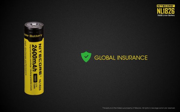 Akumulator Nitecore 18650 NL1826 2600mAh-10