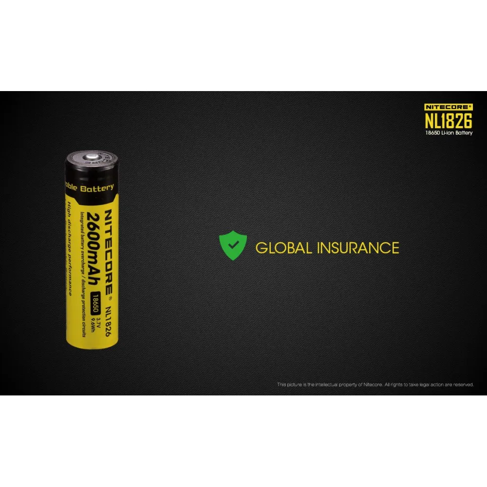 Akumulator Nitecore 18650 NL1826 2600mAh 10 Akumulator Nitecore 18650 NL1826 2600mAh
