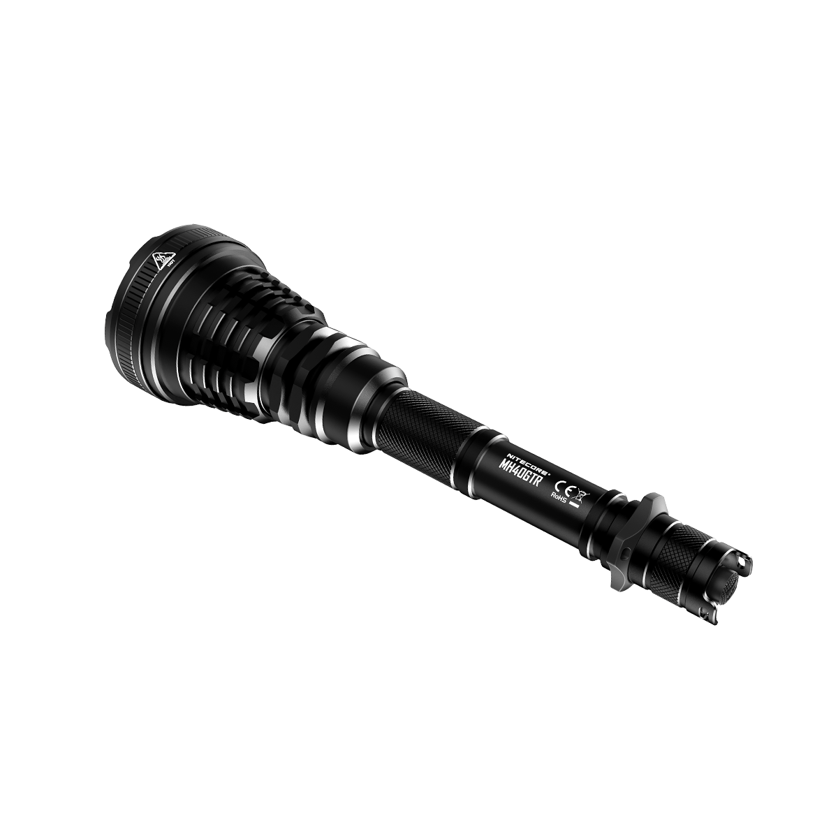 Światło S.O.S.: Tak | Maksymalny czas pracy (godz.): 140 | Zasięg wiązki światła (m): 1004 | Długość całkowita (mm): 257 | Średnica głowicy (mm): 70 | Źródło światła: LED CREE XP-L HI V3 | Światło stroboskopowe: tak | Moc światła (L): 1200 | Waga (g): 374 - LifeGun.pl Latarka Nitecore MH40GTR Multi-Task Hybrid 1200 lumenów-2