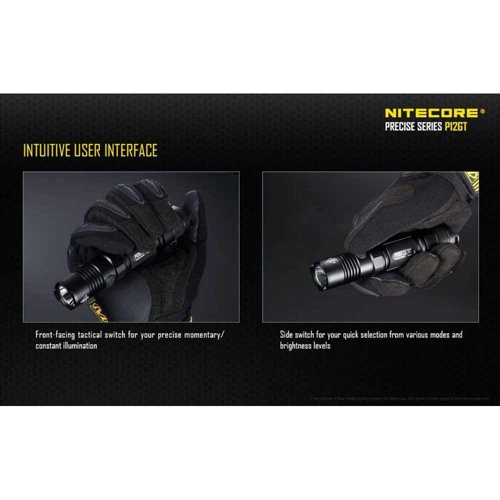 Latarka LED Nitecore P12GT 1000 lumenów + NL1826 12 Latarka LED Nitecore P12GT 1000 lumenów + NL1826