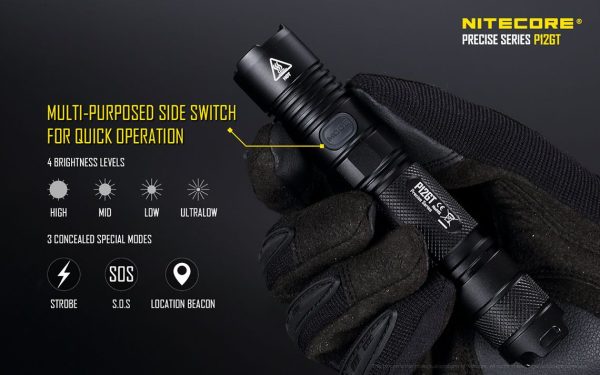 Latarka LED Nitecore P12GT 1000 lumenów + NL1826-13