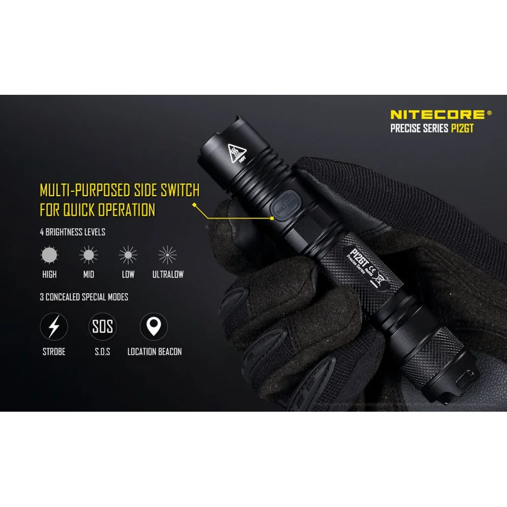 Latarka LED Nitecore P12GT 1000 lumenów + NL1826 13 Latarka LED Nitecore P12GT 1000 lumenów + NL1826