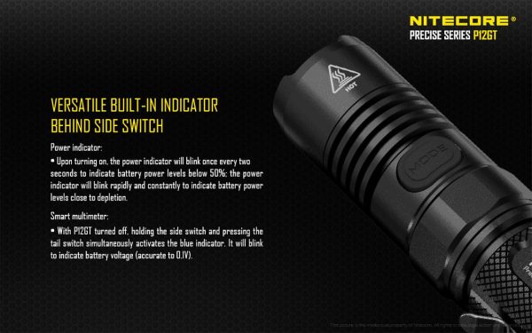 Latarka LED Nitecore P12GT 1000 lumenów + NL1826-14