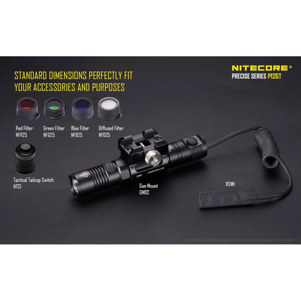 Latarka LED Nitecore P12GT 1000 lumenów + NL1826 18 Latarka LED Nitecore P12GT 1000 lumenów + NL1826
