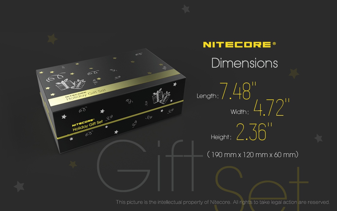 Zestaw Świąteczny Nitecore HC60 + NU05 Zestaw Świąteczny od Nitecore Holiday Gift Set 2017 to eleganckie czarne pudełko, w którego wnętrzu znajdziecie czołówkę HC60 oraz małą latarkę NU05. Czołówka Nitecore HC60 oferuje maksymalną moc 1000 lumenów, a także możliwość ładowania przez kabel USB, dzięki czemu nie ma potrzeby posiadania oddzielnej ładowarki do baterii. Ma to - LifeGun.pl Zestaw Świąteczny Nitecore HC60 + NU05-2