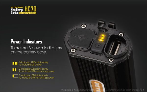 Latarka czołowa Nitecore HC70 1000L-18