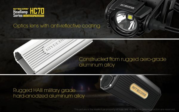 Latarka czołowa Nitecore HC70 1000L-25