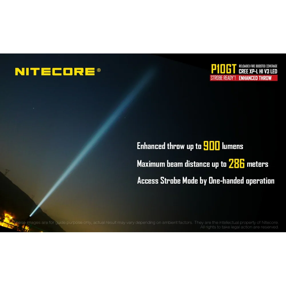 Latarka Nitecore P10GT 900 Lumenów 6 Latarka Nitecore P10GT 900 Lumenów